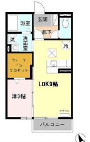 楽園 Bの間取り画像