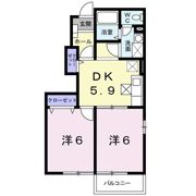 レジデンスブロッコリー B棟の間取り画像