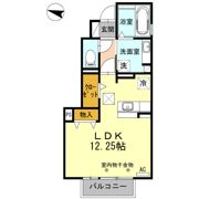 ドミール城山 Bの間取り画像