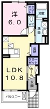 メゾン ドゥ ソレイユの間取り画像