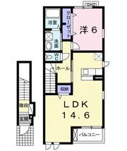 ヴィラ 深大寺 Aの間取り画像