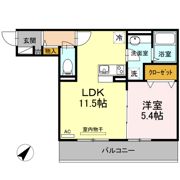 Polonia Matsubara A棟の間取り画像