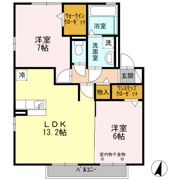 セジュールKAMAYA 2010の間取り画像