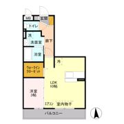 ルーヴル三橋 Aの間取り画像