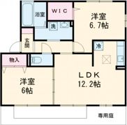 サンポーチ陽だまり Aの間取り画像