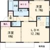 サンポーチ陽だまり Aの間取り画像