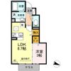 SW's riverside D-roomの間取り画像