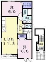 ミモザヴィレッジ弐番館の間取り画像