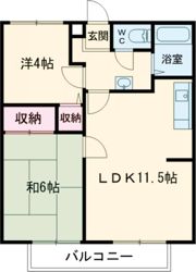 エステートモアA棟の間取り画像