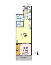 カーサ鈴の間取り画像