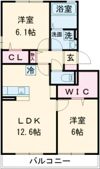 ラパン学研台 A棟の間取り画像