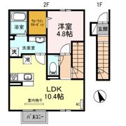 ミルキーヒルズの間取り画像