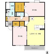 ボヌール アビテ Bの間取り画像