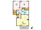 オランジュ Aの間取り画像