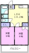 コーポ岡崎の間取り画像