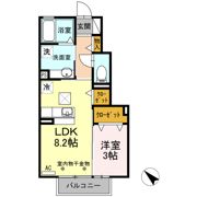 サン ルミエール相川の間取り画像