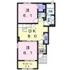 ミルト立花Ⅶの間取り画像