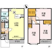 ラフィネ三橋 Cの間取り画像