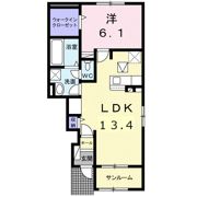 ラ フローナ Ⅰの間取り画像