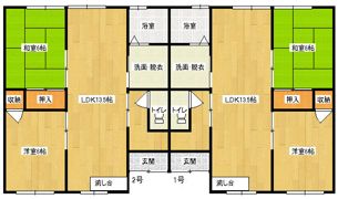 渋田貸家 中央2丁目の間取り画像