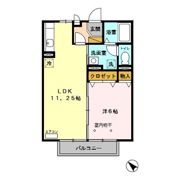 ウエストヒルズ Bの間取り画像