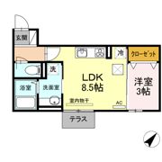 Polonia Matsubara A棟の間取り画像