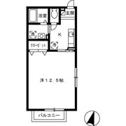 リースランド富士見Ⅴ Aの間取り画像