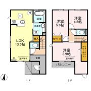 D-room賀茂 弐番館の間取り画像