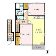 フローラルパークス Bの間取り画像