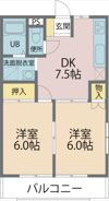 ポルシェ鶴ヶ島の間取り画像