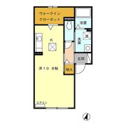 サニーハウス東 Cの間取り画像