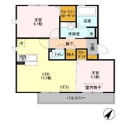 サンライズ Dの間取り画像