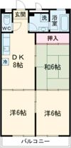 ソフト第一河辺マンションの間取り画像