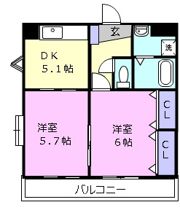 上浜町パレスの間取り画像