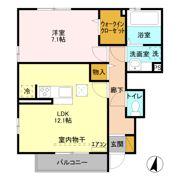 エーデルハイム Cの間取り画像