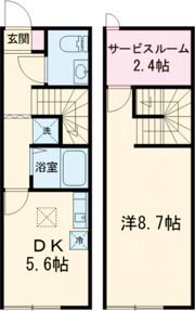 スプリングガーデン Bの間取り画像