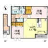 エムズ リリーの間取り画像