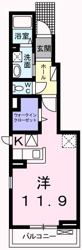 フレ シャルマン 河辺の間取り画像