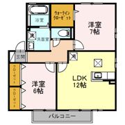 リビングタウン水口 E棟の間取り画像