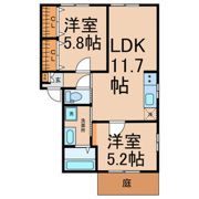 ビバリーK&Aの間取り画像