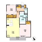 ルミエール(新宿町) Bの間取り画像