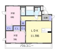 駅前パレスの間取り画像