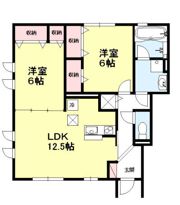 コモレビ大蔵 Cの間取り画像