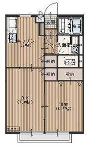 コンフォート的場の間取り画像