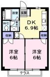 ニューシティー唐沢Bの間取り画像