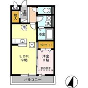 ラ・ポルテ今宿の間取り画像