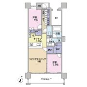 ザ・パークハウス西新二丁目の間取り画像