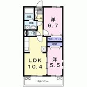パピヨン ガーデンの間取り画像