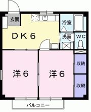 ニューシティ吉岡Bの間取り画像