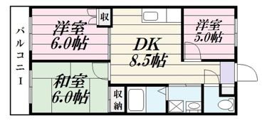 平和マンションの間取り画像